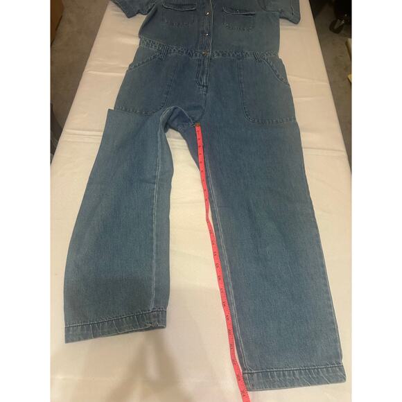 Old Navy Denim Short Sleeve Jumpsuit - Medium - Picture 3 of 7